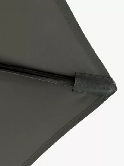 Aluminium Wind-Up Parasol, 2.7m, Grey