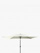 Aluminium Wind-Up Parasol, 3 x 2m, Oyster